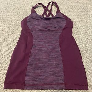 LULULEMON Tank Top size 8 Maroon